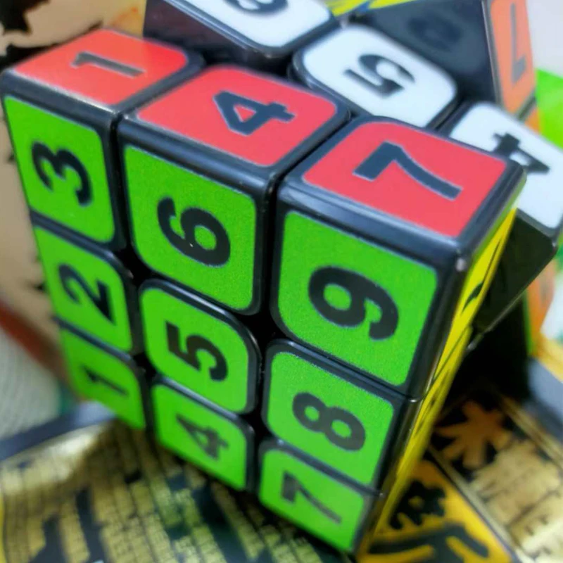 Cubo de velocidad con número de dirección de flechas, 3x3x3, tamaño 5,6 CM, rompecabezas, prueba IQ, juguetes educativos, los mejores regalos, zauberwürfel,,бик рубика