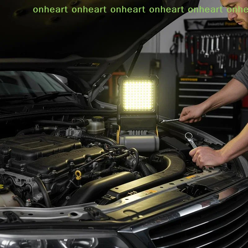 [C]LED Work Light Portable Super Bright 1PC Long Runtime Strong Beam for Emergency Repair Camping Home Garage Daily Use view 6