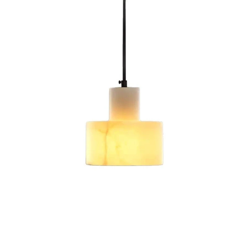 

Natural marble small chandelier light luxury simple hotel front desk restaurant bar bedroom bedside lamp