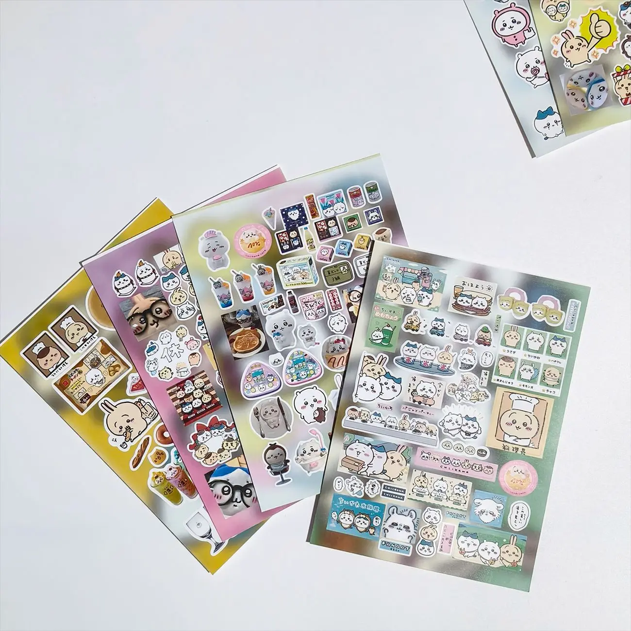 Chiikawa Ausgestanzte Washi-Sticker, süße Anime-Figuren, selbstklebende Deko-Sticker für Tagebuch, Planer, Scrapbooking-Zubehör – Detail 5