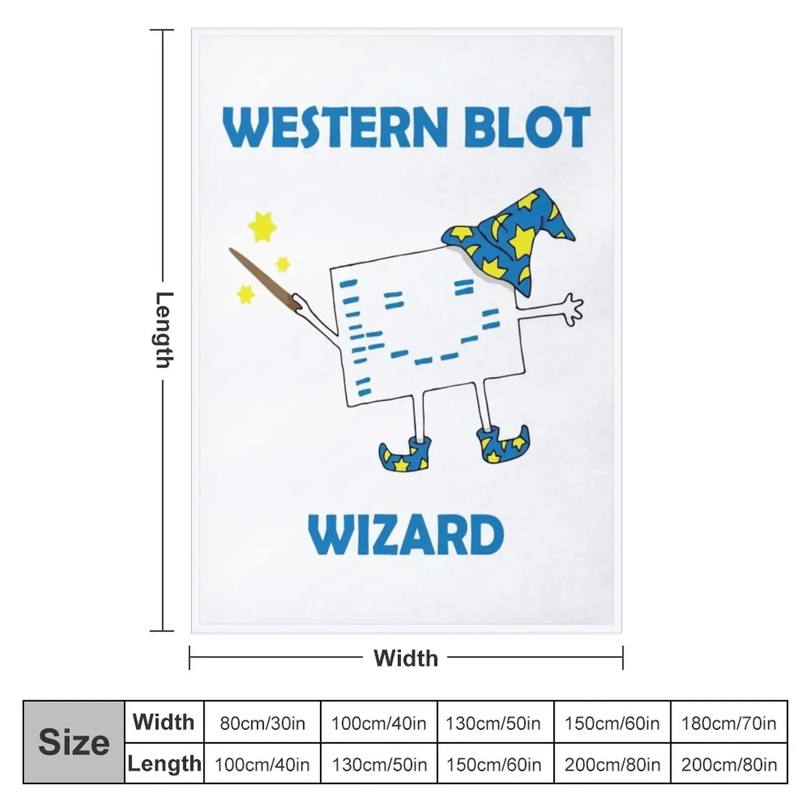 Western Blot Wizard, he loves Cell Biology! Throw Blanket Picnic Stuffeds Blankets