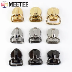 20/50Pcs D Ring 5# Zipper Sliders for Sewing Metal Nylon Zippers DIY Zip Head Bag Pocket Repair Kits Replacement Tailor Tools