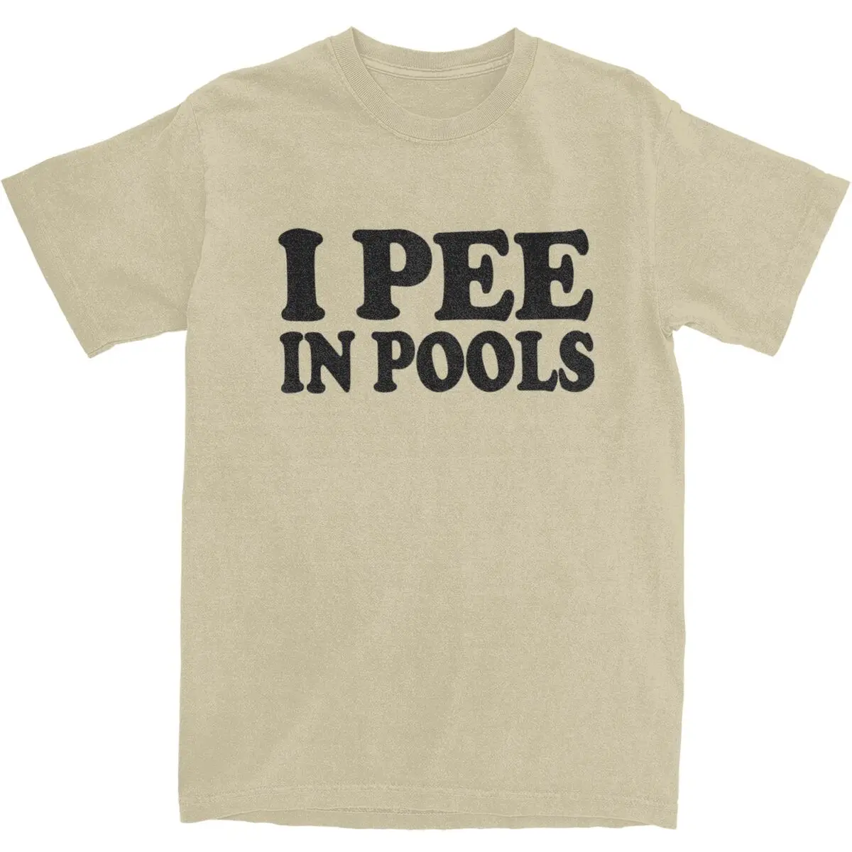 남녀공용 I Pee in Pools 재미있는 여름 티셔츠, 상품 레트로 영화 코튼 탑 티셔츠, 사계절 재미있는 티