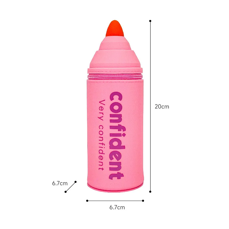 الكرتون مقلمة من السيليكون منظم مكتب القرطاسية حقيبة التخزين للطي حاوية القلم الحقيبة حامل القلم الرصاص اللوازم المدرسية