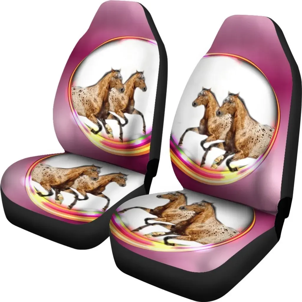 Appaloosa Horse Print Car Seat Covers Set 2 Pc, Car Accessories Seat Cover