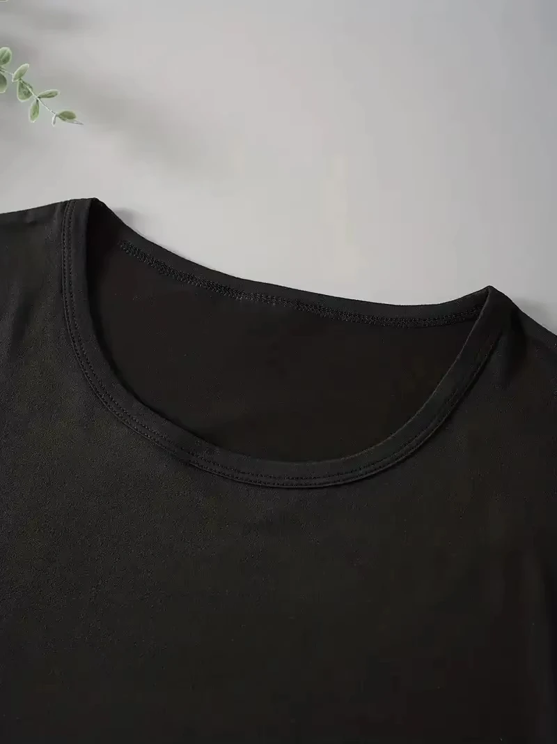 Es ist interessant, dass es sich nicht von alleine ansaugt. Erwachsenenhumor Retro-Humor Streetwear T-Shirt Kurzarm Damen T-Shirt – Detail 6