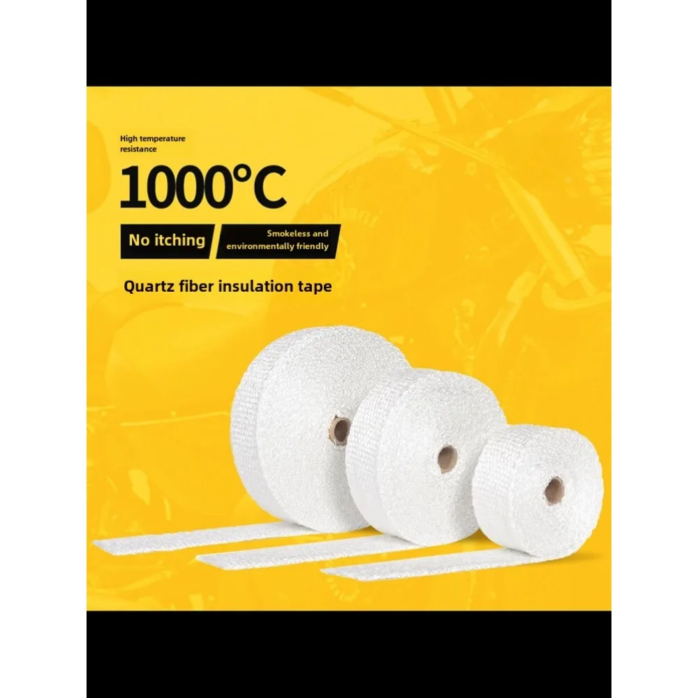 

Выхлопная труба Ткань против ожогов не колючая или сверчка Выхлопная труба Изоляционный хлопок Противоожоговая намоточная лента