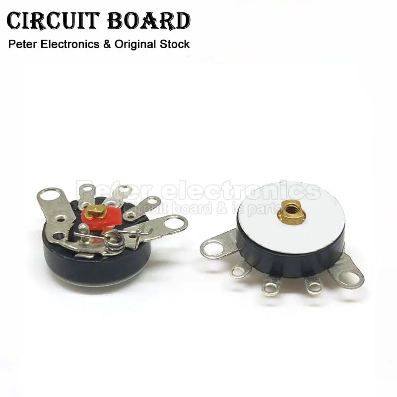 10pcs RV12MM B10K B50K Bent  Flat Pin B503 B103 Power Amplifier Sound Volume Radio Potentiometer With Switch Corner Pin icpart
