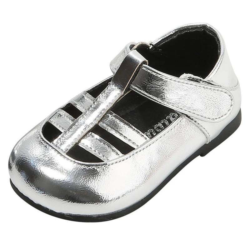 Brand Weaves Toddler Sandals Shoes Boys,Silver Hollow Breathable Baby Outside Slippers,Kid Spring Walkers,Enfants Girls Shoes