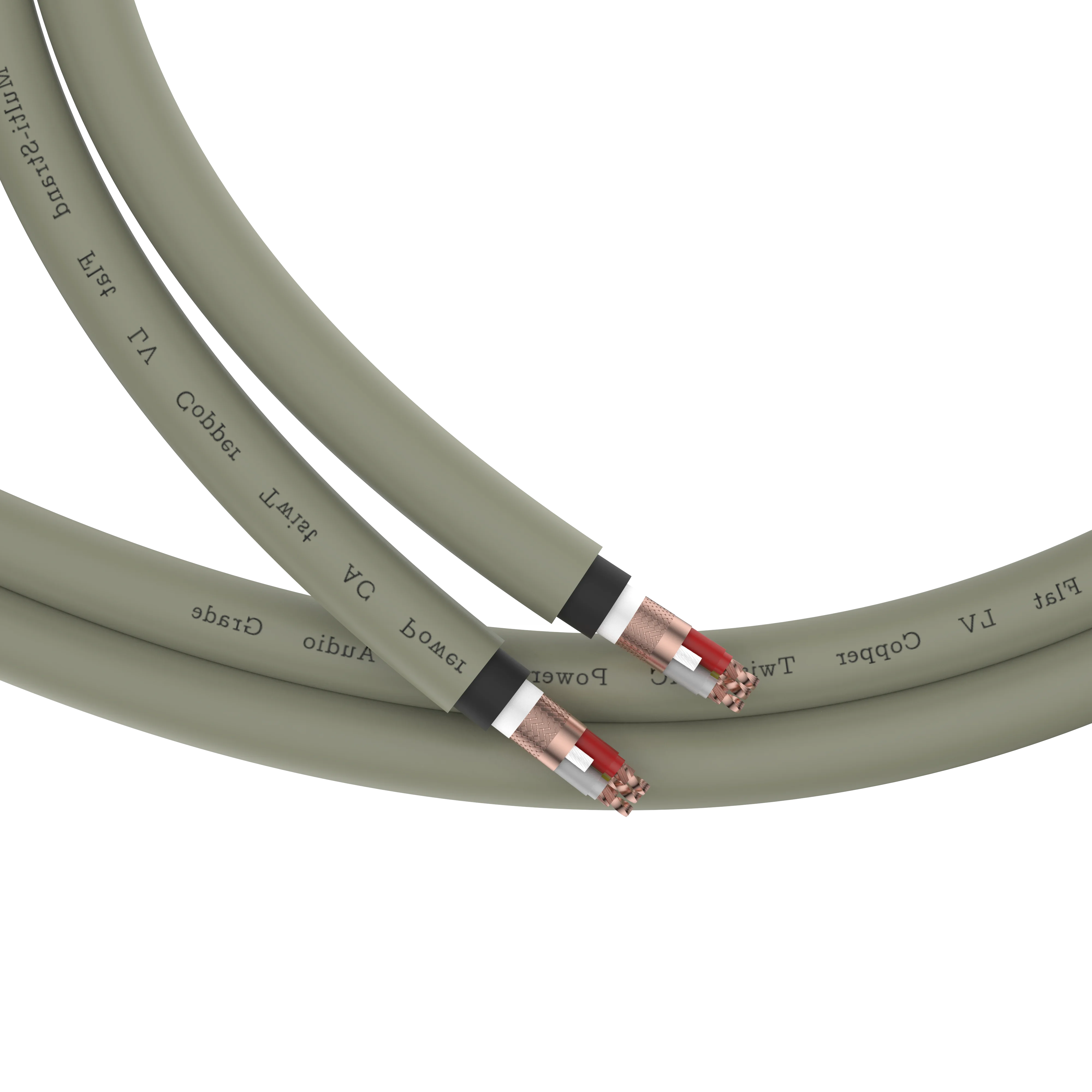 

Viborg VP1707 High Purity Copper Power Cable Flat LV Twist Wire HIFI DIY Bulk Audio Cord for Amplifier CD Player