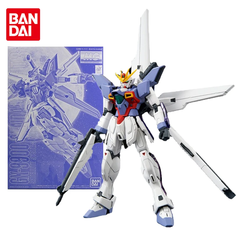 Bandai Genuine Gundam Model Kit Anime Figure MG GX-9900 Gundam X Unit3 Collection Gunpla Anime Action Figure Toys for Children