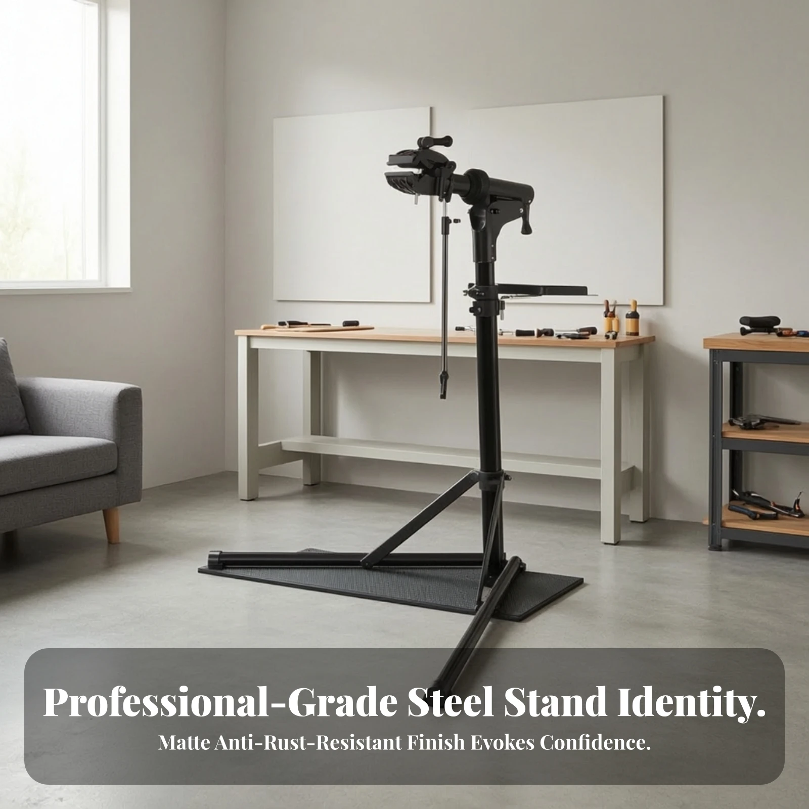 Bike Repair Stand Height Adjustable Cycle Repair Stand Bike Workstand Heavy Duty Cycle Workstand Foldable for Cyclists