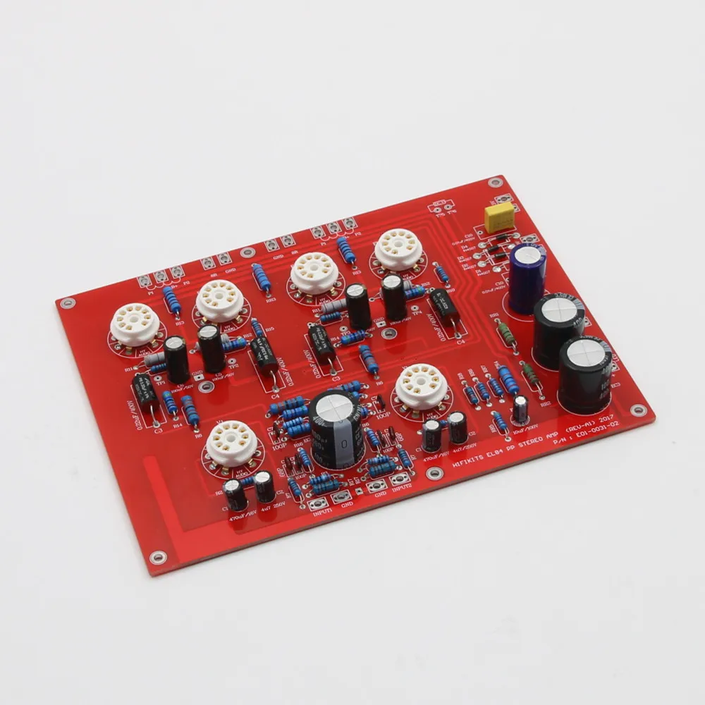 HiFi EL84+ECF80 Stereo Push-Pull Verstärker-Platine Klassisches Röhrenverstärker-Board-Kit – Detail 7