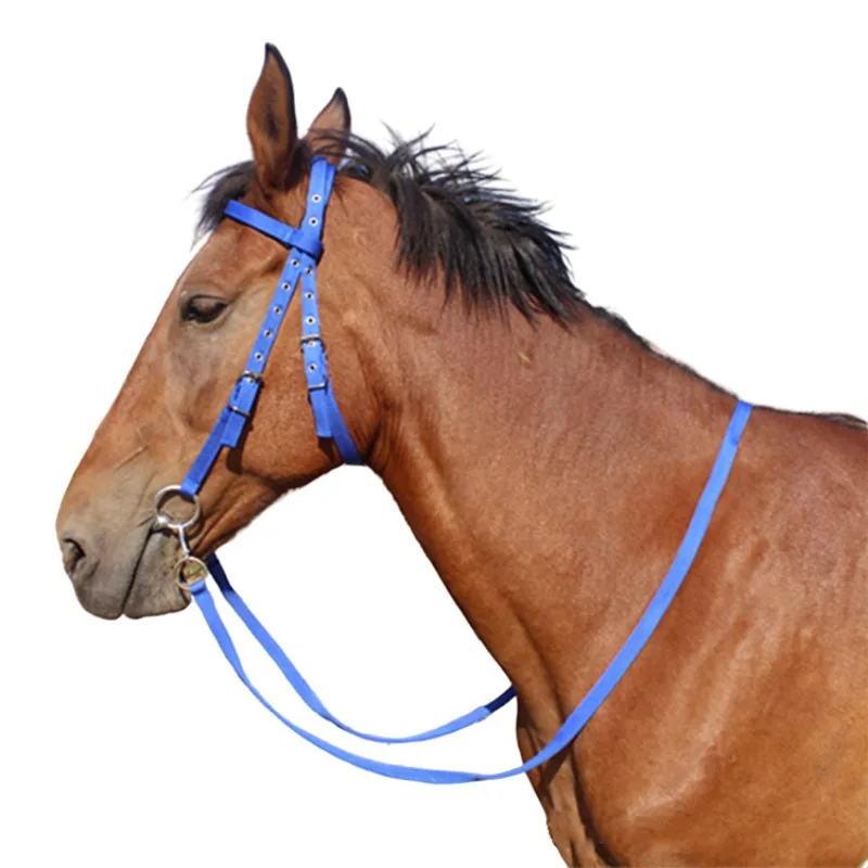 Horse Halter Reins Small and Small Pony Harness Headgear Accessories Black Red and Blue Are Available in Three Colors