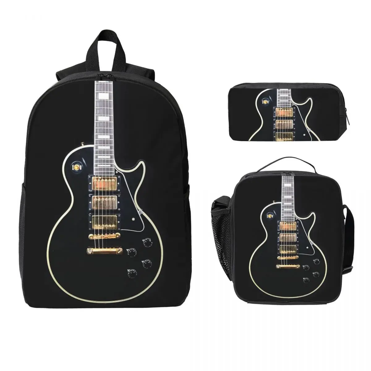 

1995 Gibson Custom Shop 1958 Les Paul Backpack BookBag School Bag Laptop Shoulder Bags 3ps Insulated Lunch Bag Pencil Case