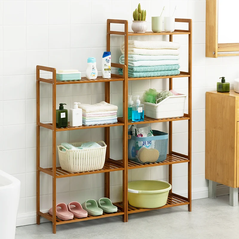 Bathroom storage rack Bathroom toilet storage floor washing machine