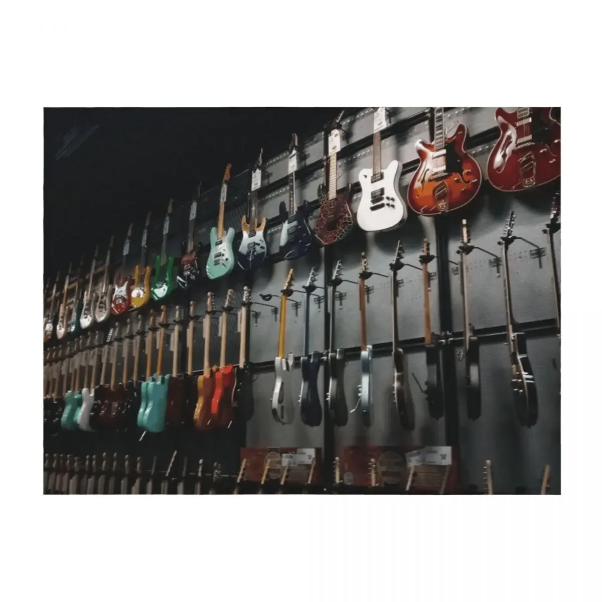 

Wall of Guitars Throw Blanket Decorative Beds Decorative Throw Blankets For Baby Bed covers Blankets