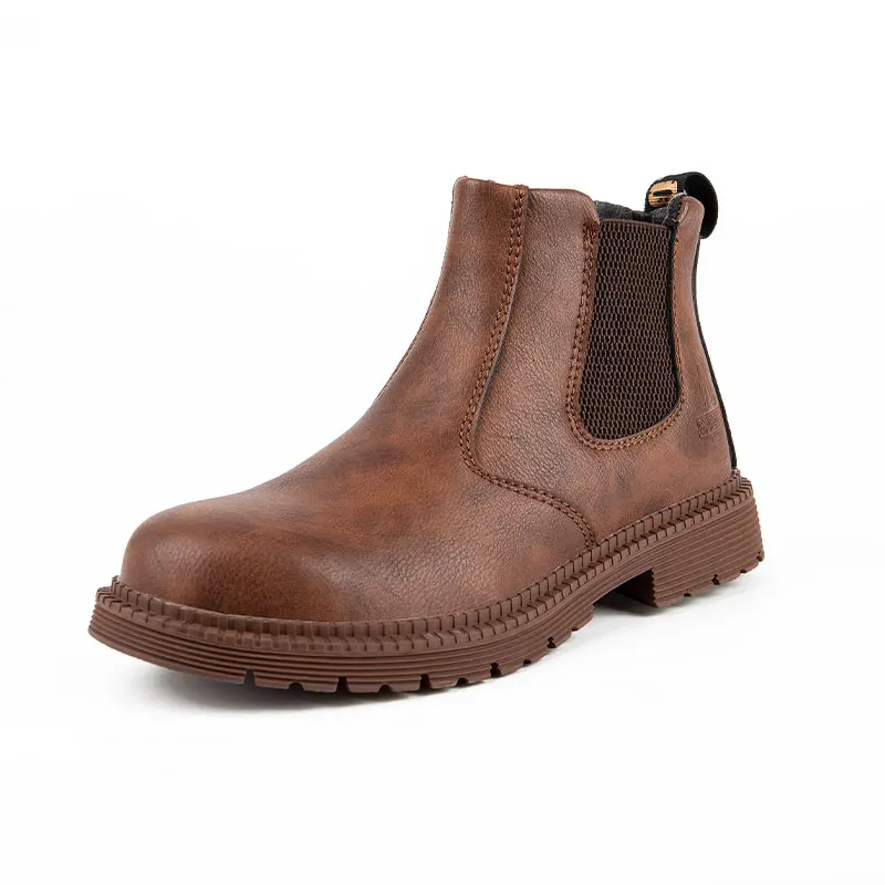 Men Women  Lerther Work Boots Indestructible Safety Shoes Steel Toe Puncture-Proof Work Sneakers Male Work Shoes