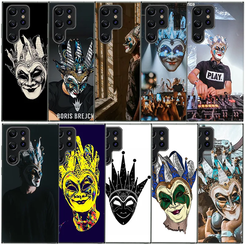 DJ Boris Brejcha Clear Phone Case For Samsung Galaxy S20 S21 S23 FE S22 Plus S24 Ultra S10 S10E S9 S8 Soft Back Cover