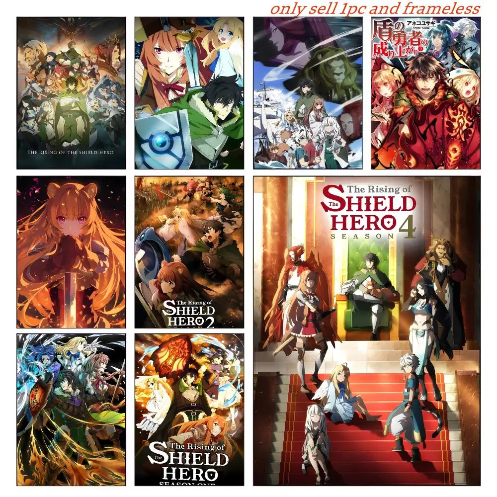 The R-Rising Of The Shield Hero Poster Posters Sticky Vintage Room Home Bar Cafe Decor Kawaii Room Decor