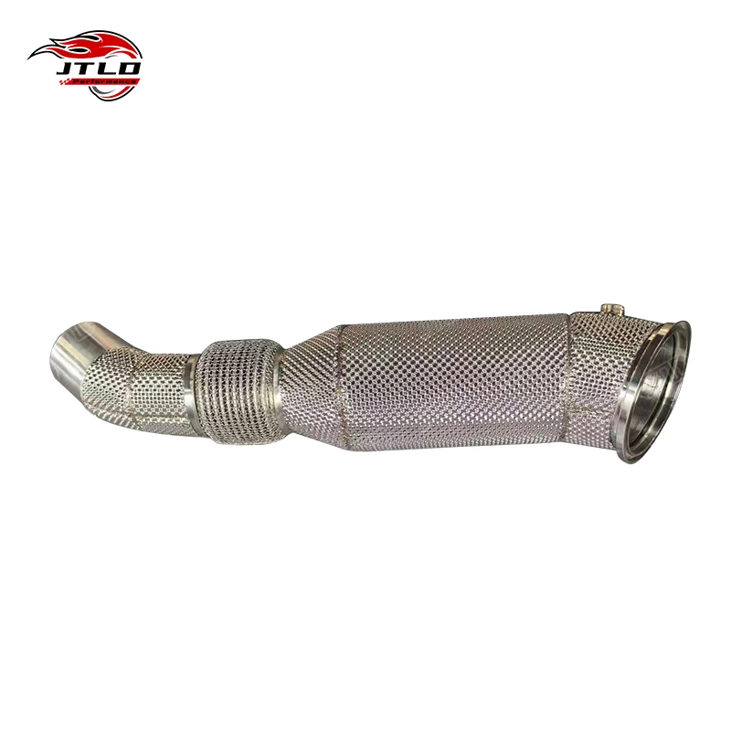Factory Hot Sell Fast Delivery 304 SS With Heat Shielding Exhaust Downpipe For BMW G30 B58 Performance Exhaust System