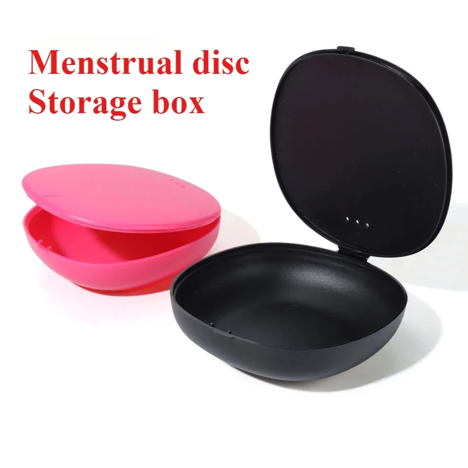 

Menstrual Disc Storage Box Soft Silicone Extra-Thin Menstrual Cup Reusable Menstrual Disk with Box Woman Care Tools