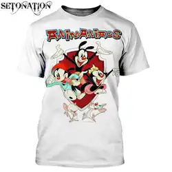 Animaniacs customize men women New fashion cool 3D printed t-shirts Harajuku style tshirt streetwear summer tops