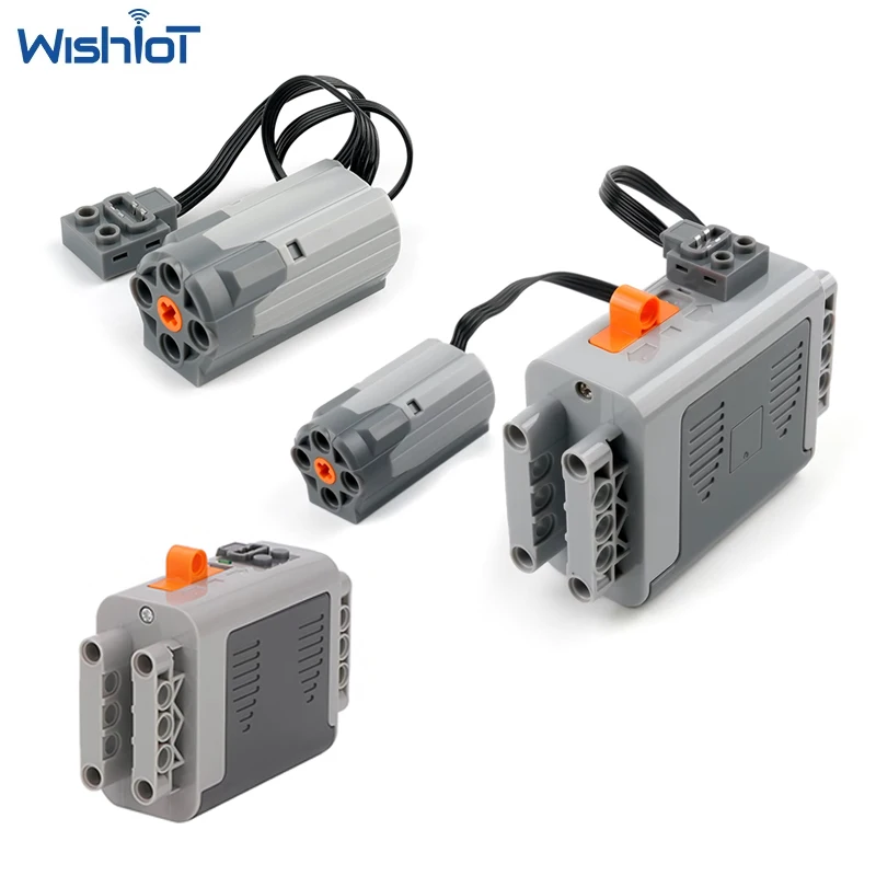 

MOC Technology Blocks PF Block Power Functions AA Battery Box Case & M Motor Technical for Robot Car compatible with All Brand