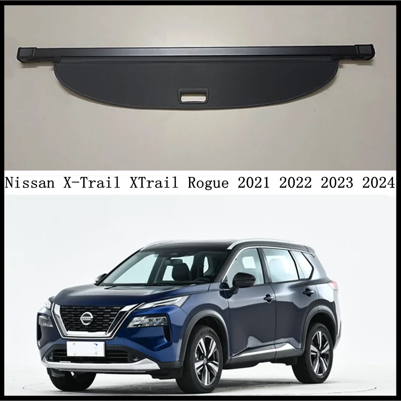 

Задняя крышка для грузовика для Nissan X-Trail XTrail Rogue 2021 22 23 2024, защитный экран для багажника, затеняющие детали для модификации