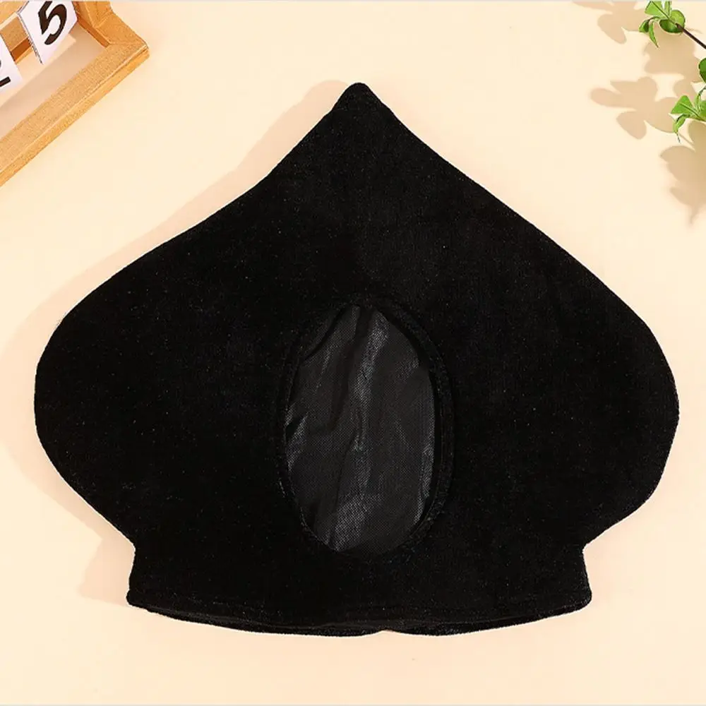 Creative Spades A Hat Comfortable Funny Roleplaying Photo Cap Elastic Unisex Decorative Black Headgear Halloween Party
