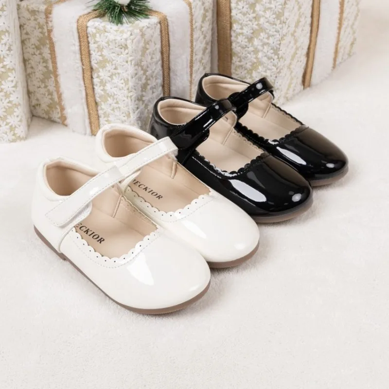 

Summer Spring Autumn Baby Girls Shoes Cute Patent Leather Princess Shoes Solid Color Kids Gilrs Dancing Shoes First Walkers