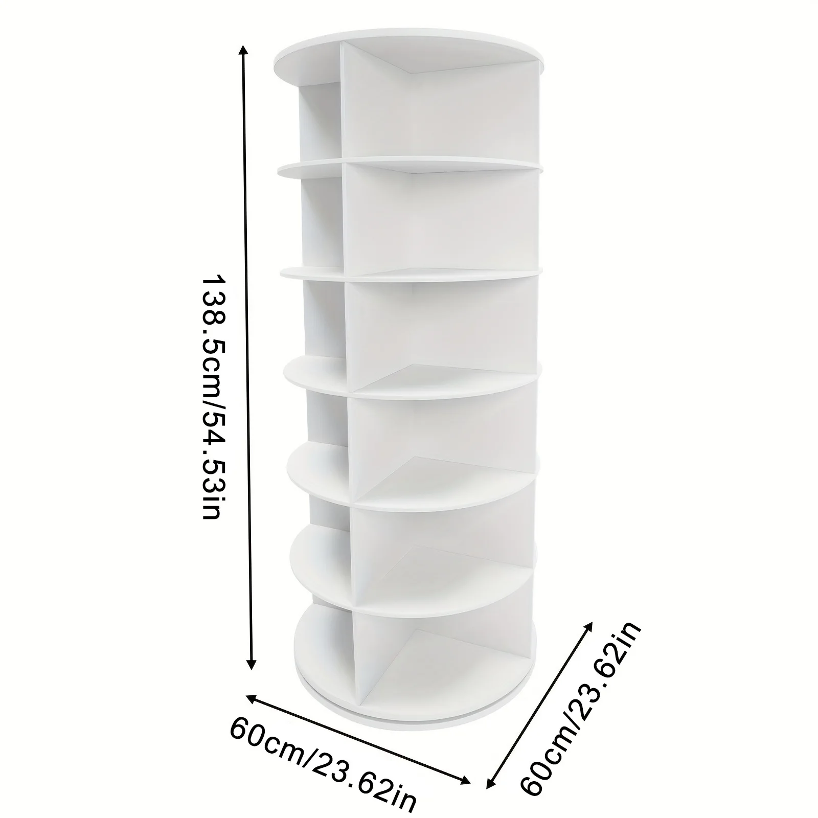 

Rotating shoe rack, shoe cabinet, multi-layer shoe cabinet floor-to-ceiling simple bag display rack 360-degree rotating