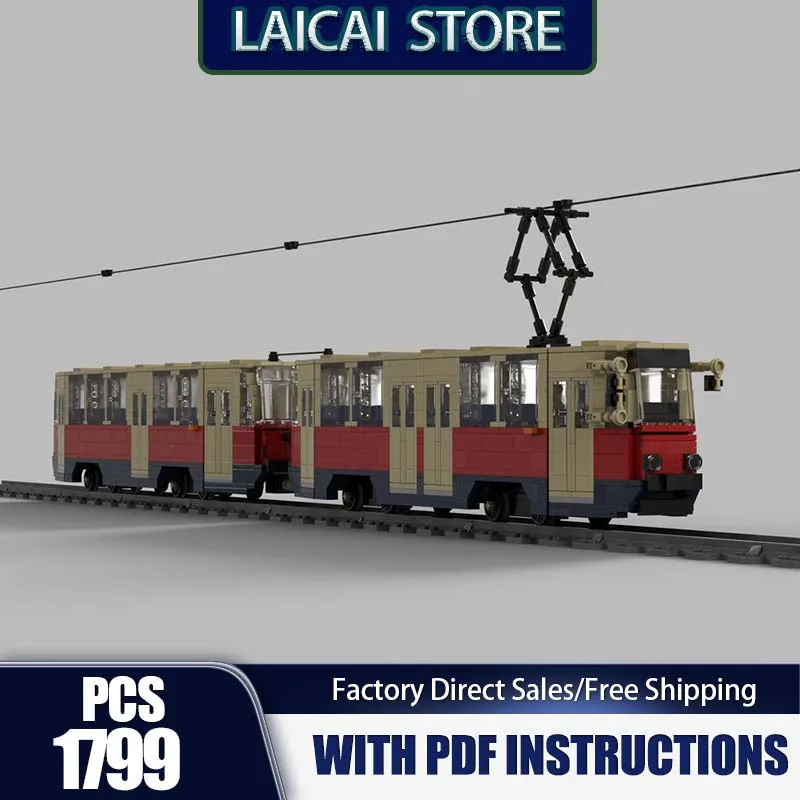 

Railway Train Moc Building Bricks Rail electric train Model Technology Modular Blocks Gifts Christmas Toys DlY Sets Assembly