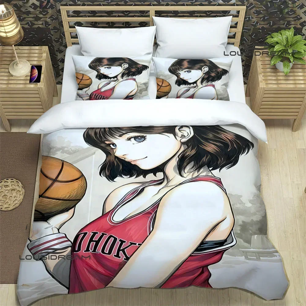 3D Cartoon Slam Dunk Bedding Sets exquisite bed supplies set duvet cover bed comforter set bedding set luxury birthday gift