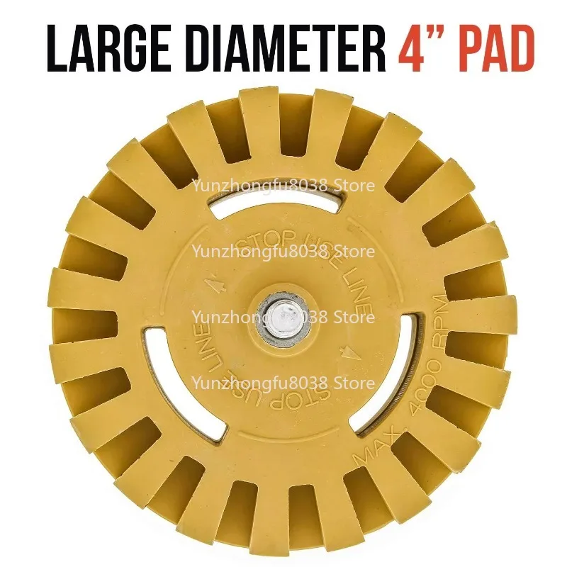 4-Inch Eraser Wheel Car Decal Remover with Power Drill Adapter Kit Sticker, Wrap Wheel Kit in Minutes