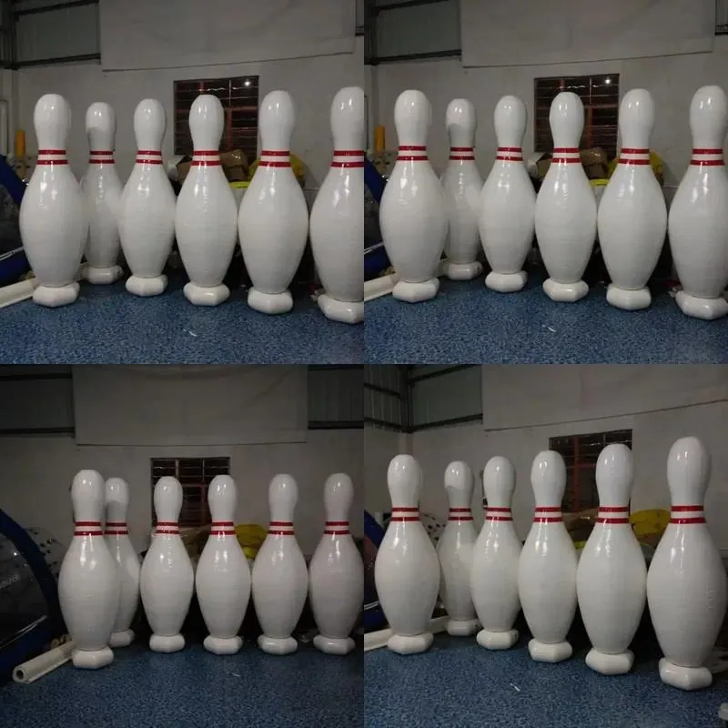 Giant Inflatable Bowling Stick Set Custom Sports Props for Events Team Building