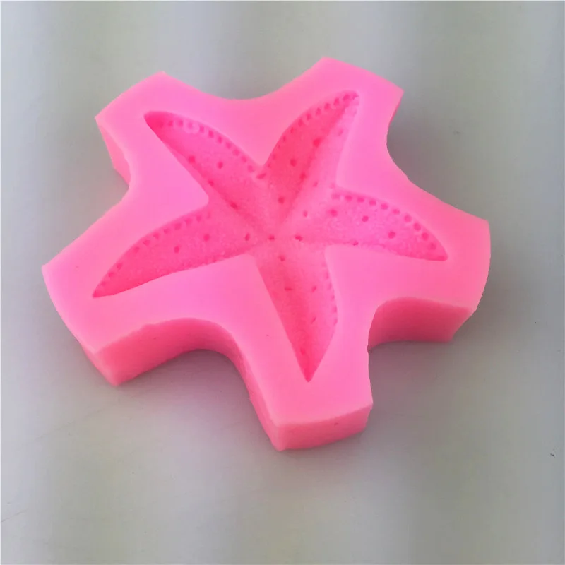 3D Starfish Chocolate Cake Decorating Tools DIY Baking Fondant Silicone Mold Candle Moulds Handmade Soap Mold