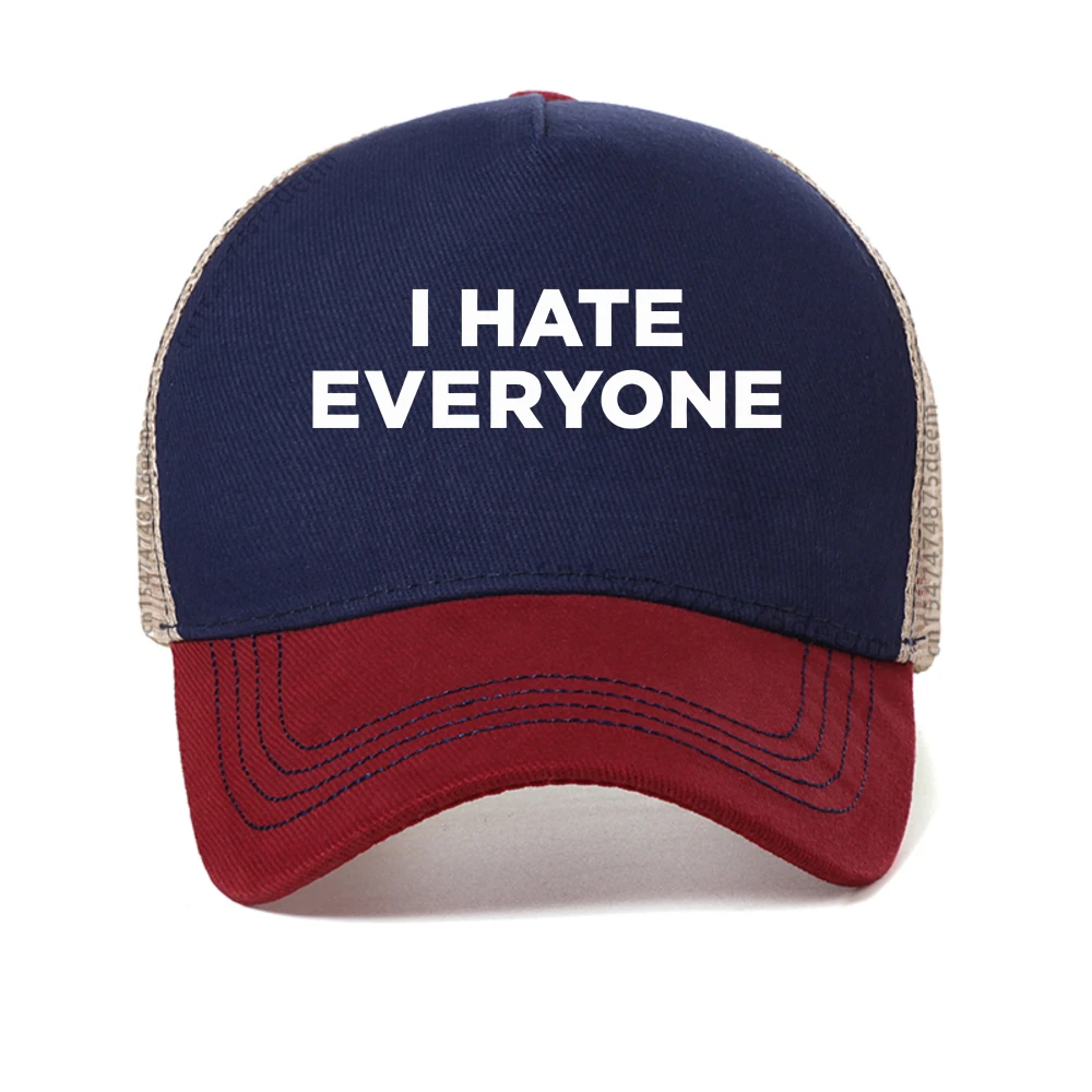 

New Sugarbaby I Hate Everyone baseball cap Summer Fashion Women mesh Snapback hats outdoor casual adjustable mesh trucker hat
