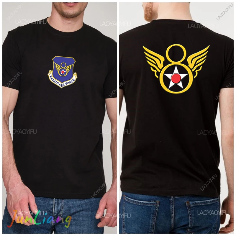 USAF Military USA 100% Cotton New Usaf Logo Cool Us Army Force Marines Men's Clothing Original Mens T- Shirts Graphic Tee Y2k