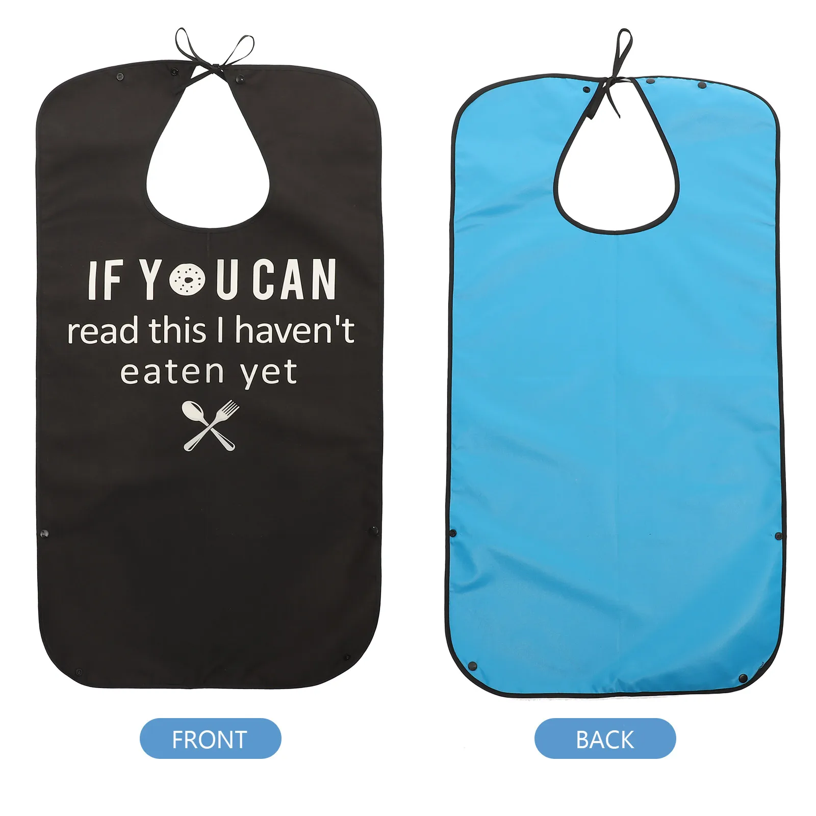 

Waterproof Adult Bib Reusable Folding Wear-Resistant Clothing Protector For Elderly Sick Disabled Daily Use Eating Accessory