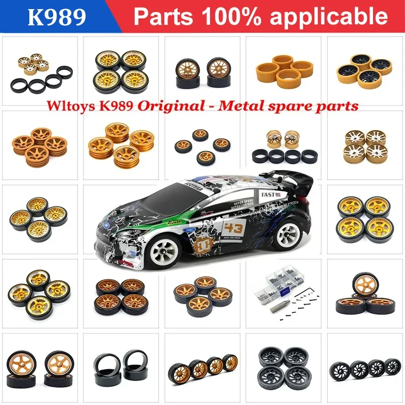 Upgrade RC Car Spare Parts Large Tires Widening Tires for HGD1 MINI-Q MINI-D MINI-Z DRZ 1/28 Wltoys 284131 K969 K979 K989 P929