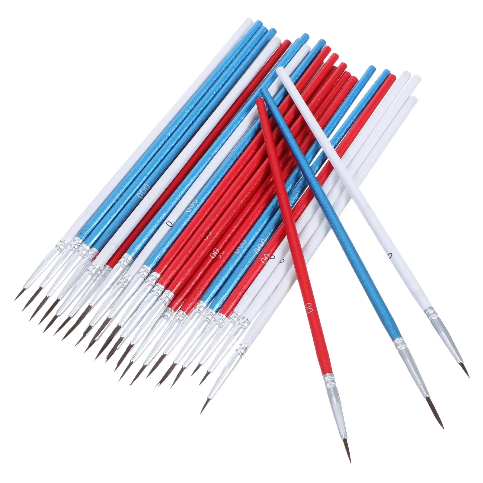

30Pcs Nylon Fine Tip Liner Brush Set for Watercolor Acrylic Oil Painting Detail Art Supplies Miniature Paint Brushes
