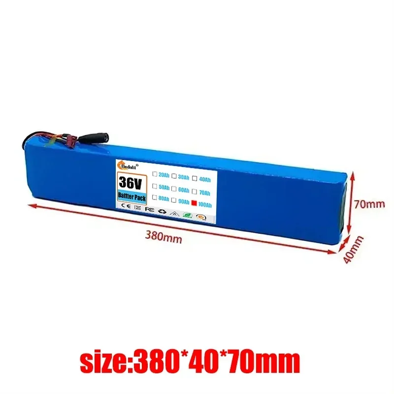 10S4P 36V 100000mAh Electric Scooter Lithium Battery 18650 battery pack 36V 100Ah Electric Scooter Electric Scooter Battery 36v