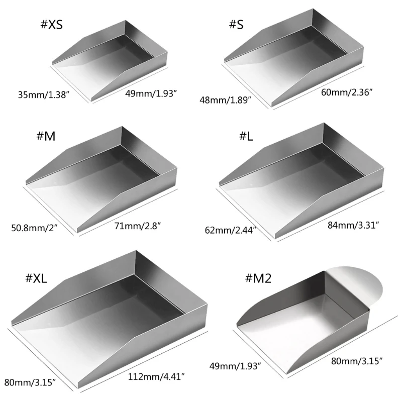 Pá contas aço inoxidável, pedras preciosas, pá quadrada, ferramenta artesanato, dropship