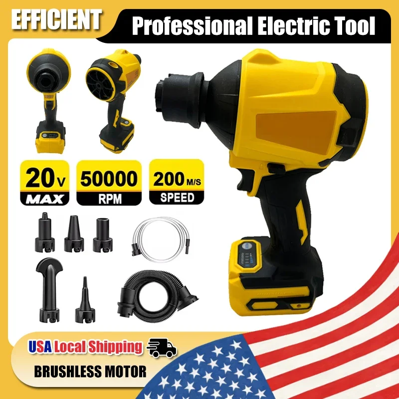 

Беспроводной бесщеточный воздуходувка-пылесос Fit Dewalt, электрический пылесос-инфлятор, ручной вентилятор для аккумулятора Dewalt 20V