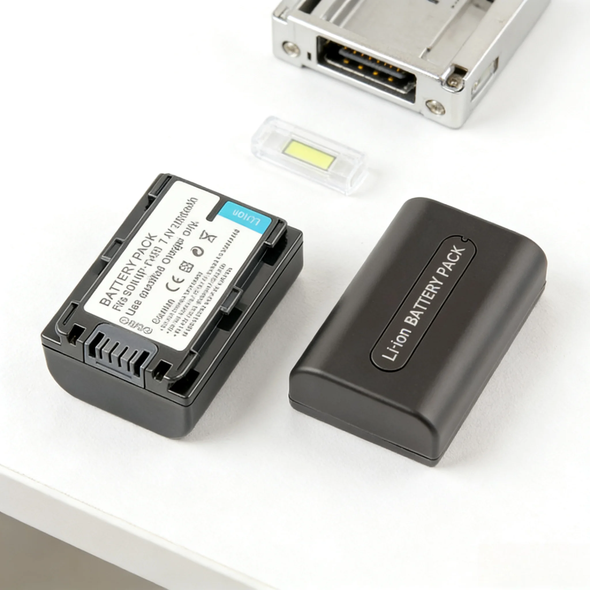 Batterie de remplacement NP-FH50 2000mAh pour caméscope Sony, bloc d'alimentation Li-ion Compatible avec HDR-SR5E/SR12E DCR-HC48E/DVD908E