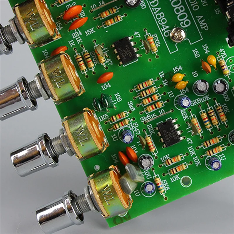 【Superdals】DC 12V 40W+40W Leistungsverstärkerplatine Stereo-Audio-Verstärkerplatine Digitaler Mikrofonverstärker mit Klangregelung Spe