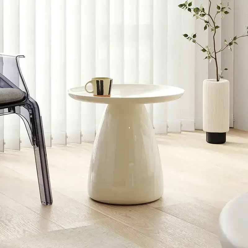 

Приставной столик для дивана в скандинавском стиле Ins Cream Wind, простая современная гостиная, маленькие круглые столы, домашняя креативная прикроватная тумбочка, мебель Mesas