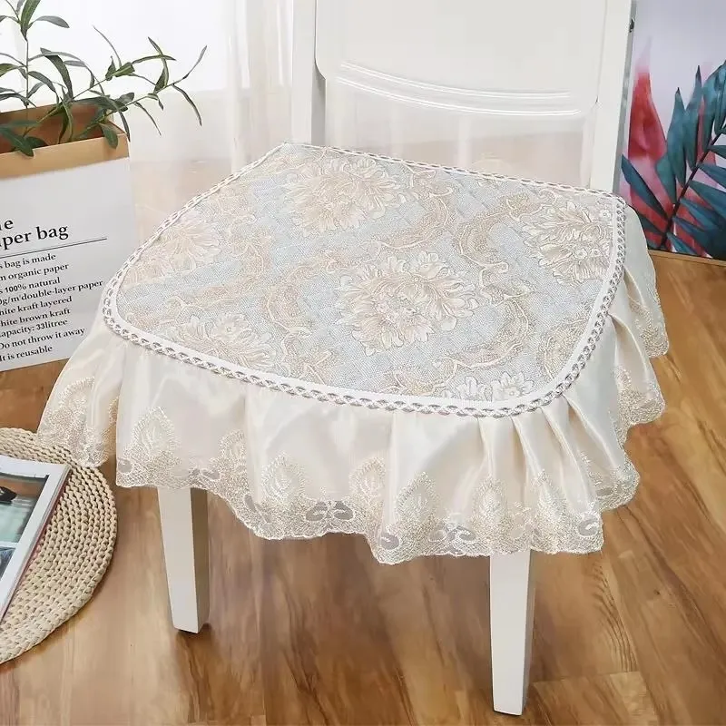 Minimalist Style Universal Dining Chair Anti-slip Mat Autumn Winter Home Plush Seat Pad Soft Comfortable Office Stool Cushion