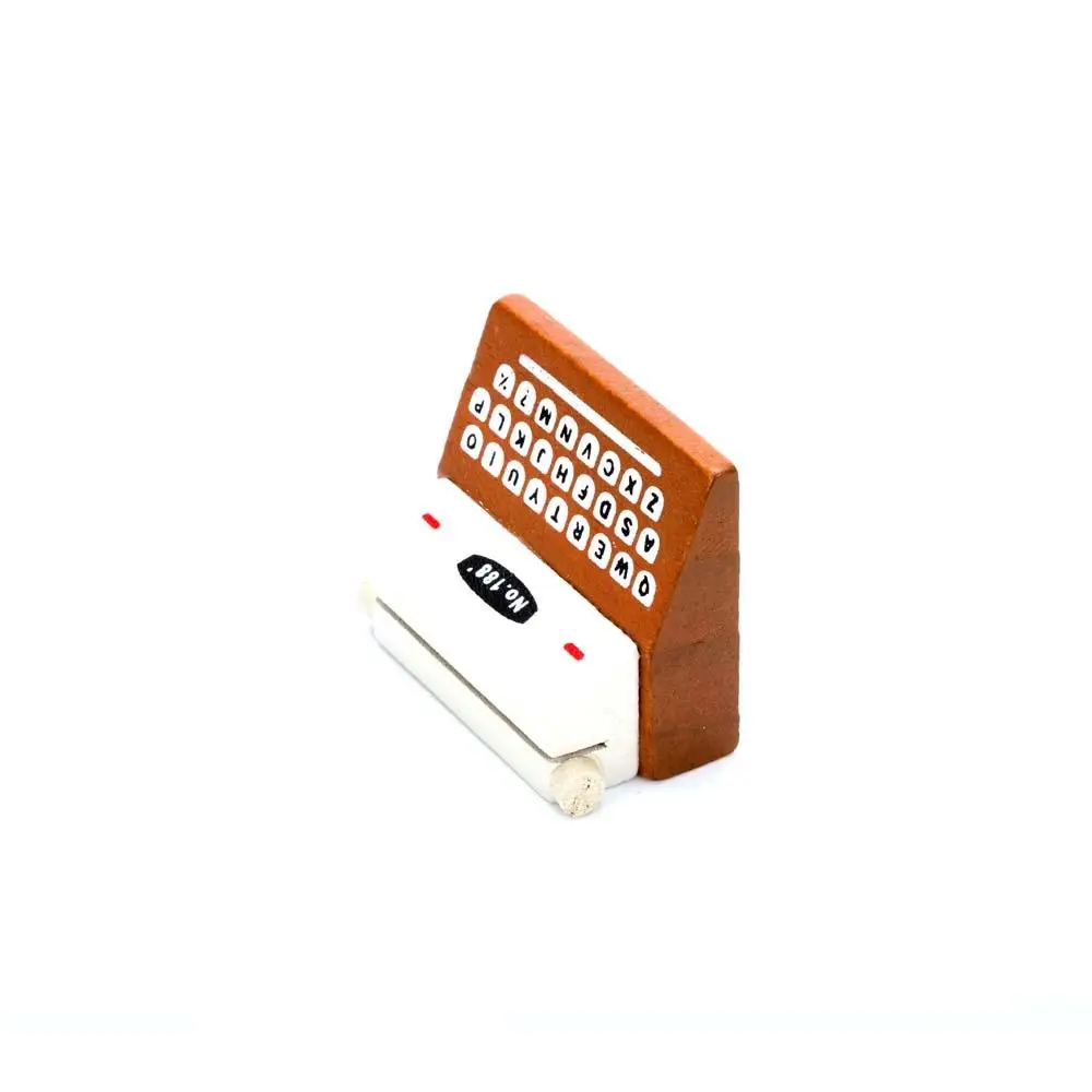 Fashion Creative Typewriter Style Wooden Pictures Photo Clips Paper Document Clip Memo Card Note Holder Office Supply